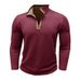 Cross-border Autumn And Winter New Foreign Trade Men's Long-sleeved Stand-up Neck Sweater European And American Large-size Men's Zipper Henry Casual_viptrois.com