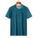 Ice Silk Short Sleeved T Shirt Trendy Brand Men's Casual Fashion Clothes Round Neck Men's Summer Print Trendy T Shirt Top_viptrois.com
