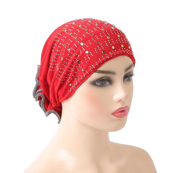 Fashion Crystal Hemp Hot Diamond Plate Flower Bottom Hat Headband Arabic Scarf H008_viptrois.com