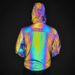 Men's Clothing New spring and autumn colorful reflective men's jacket fashion colorful reflective hooded jacket_viptrois.com