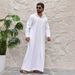 Men's Clothing Pocket Solid Color Hat Can Be Worn Outside Robe Thobe_viptrois.com