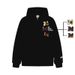 American Style Trendy Brand Niche Magic Tape Embroidered Hooded Sweatshirt Men Women, New Loose Casual Versatile Top For_viptrois.com