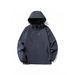 Men's Clothing Waterproof Windbreaker Jacket Outdoor Raincoat Hooded Hiking Coat With Multiple Pockets For Camping Travel Running_viptrois.com