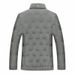 Men's Clothing Winter men's short Silk cotton jacket for middle aged and young people, stand up collar white duck Silk cotton casual warm slim jacket for men_viptrois.com