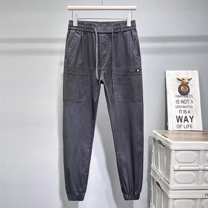Men's Trendy Cargo Jogger Pants – Stretch Fit, Multi-Pocket, Adjustable Cuff For Streetwear & Casual Wear_viptrois.com