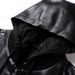 Men's Spring New Haining Sheep Genuine Stand Up Flip Collar Thin Leather Jacket_viptrois.com