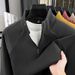 Men's Clothing Long Sleeved Base Layer Shirt Thermal Lining Long Sleeve Base Layer – Self-Heating Polyester Zip-Up With Business Casual Versatility_viptrois.com