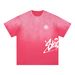 Men's Clothing 250g Heavyweight Pure Cotton BBSU T Shirt, Crew Neck, Short Sleeve, Loose Fit, Washed Gradient T Shirt With Heart Print_viptrois.com