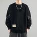 Sweater Men's Spring And Autumn New Crew Neck Loose Autumn Hatless Top Long_viptrois.com