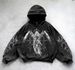 "Anime Streetwear Hoodie – Unisex Graphic Print Pullover With Oversized Fit (7 Sizes, Distressed Black)"_viptrois.com