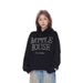 American Street Style Pearl Letter For Men And Women, New Autumn National Trend Loose Fit Versatile Couple Hoodie_viptrois.com