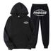 Men's Clothing Street Trend FINESSE Creative Letter Print Men And Women Sweatshirt Suit_viptrois.com