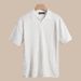 Men's Clothing Ice Silk Short Sleeved T Shirt Casual Simple Slim Style Men's Tops Trendy Knitted Sweater_viptrois.com