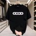 Men's Clothing Pure Cotton Summer Letter Print Short Sleeved T Shirt Simple Top Men's T Shirt Loose Half Sleeved Bottoming Shirt Trendy Brand_viptrois.com