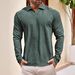 Men's German Velvet Polo Shirt – Autumn/Winter Thermal Long Sleeve, Outdoor Sports & Casual Wear, Solid Color Comfort Fit_viptrois.com
