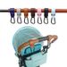 1/2pcs PU Leather Baby Bag Stroller Hook Pram Rotate 360 Degree Rotatable Cart Organizer Pram Hook Crochet Stroller Accessories_viptrois.com