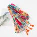 Unisex Bright color creative colorful flowers cotton hemp hand touching word pattern beach towel long hanging tassel shawl female_viptrois.com