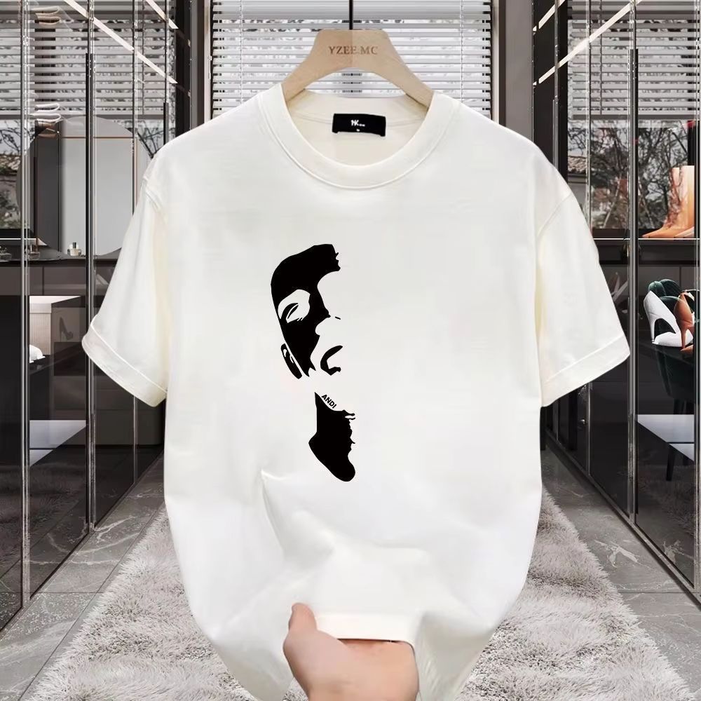 2025 Motorcycle Fashion Printed T-shirts Beach Breathable Funny Clothing Oversize Casual Cotton Tops Men's Short Sleeve_viptrois.com