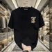 Pure Cotton Trendy Brand Bear T-shirt American Ruffian Handsome Men's Short-sleeved Summer Trendy Round Neck Loose And Versatile Top_viptrois.com