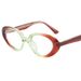 Women's Eyewear Frames Oval Fashion Flat Mirror TR90 Core Frame Ladies Sunglasses Anti Blue Light Personality Glasses_viptrois.com