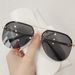 Neue Mode Metall Halbrahmen Damen Outdoor Sonnenbrille Klassische Doppelstrahlbrille_viptrois.com