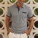 Breathable & Stylish Men's Short Sleeve Polo Shirt For Summer Business Casual & Commuting | Moisture-Wicking & Comfort Fit_viptrois.com