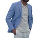 Men's Suit Loose Yarn Dyed Striped Thin Casual Suit Jacket_viptrois.com