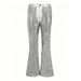Men's Disco Sequins Flare Pants, 70s Retro Glitter Wide Leg Bell Bottoms For Stage Performance & Party, Silver Gold Black_viptrois.com