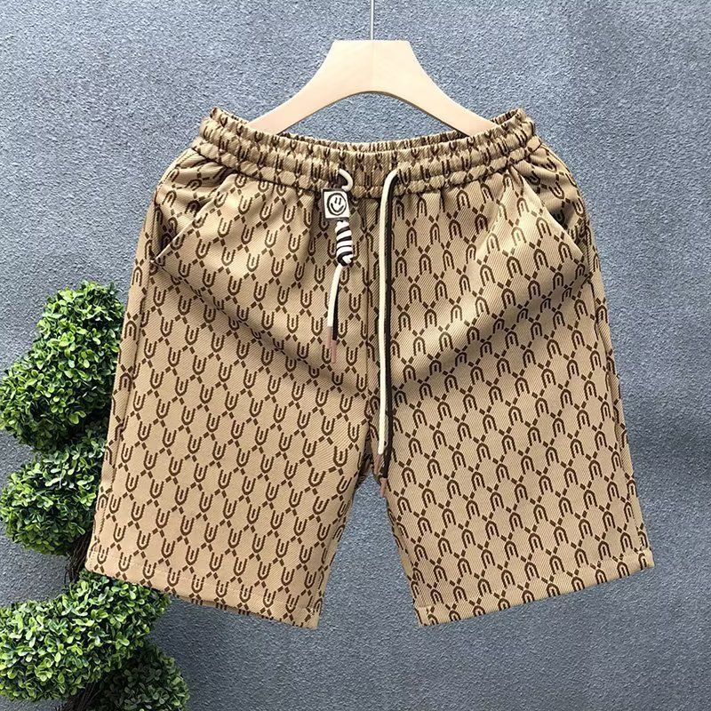 Men's Clothing Printed High End Fashion Shorts Men Summer Trendy All Match Pants 2023 New Men's Beach Casual Floral Shorts_viptrois.com