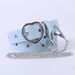 Yan Xuan South Korea East Gate Decoration Women's Love Leisure Hanging Chain Full hole Chicken Eye Buckle Belt Women_viptrois.com