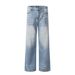 Men's Clothing High Street Retro Jeans Men And Women Loose Straight High End Sense Of All Match Wide Leg Pants Handsome Pants_viptrois.com
