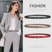 Belt For Female Students Genuine Leather Korean Style Simple Ladies Smooth Buckle Trouser Belt For Women Decorative Belt_viptrois.com