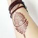 Indian Lace Tattoo Stickers Red Brown Waterproof Henna Tattoo Stickers Tatto_viptrois.com