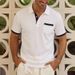 Breathable & Stylish Men's Short Sleeve Polo Shirt For Summer Business Casual & Commuting | Moisture-Wicking & Comfort Fit_viptrois.com