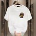 Men's Clothing Short Sleeved T Shirt High Street Summer Wear Trend Fat Loose Large Size Men's Half Sleeved_viptrois.com