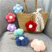 Bag Charm Creative Flower Ball Keychain Cute Plush Flower Bag Pendant Mobile Phone Accessories Car Key Ring Gift_viptrois.com