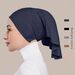 Meitong new multi color crystal long tail bottoming hat breathable smooth can be worn outside tube hat Baotou hat_viptrois.com