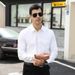 Men's Clothing High End Business Shirts For Men Solid Color Shirts Work Clothes Slim Fit Professional Formal Wear Long Sleeves_viptrois.com