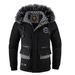 Men's Korean Style Winter Coat With Faux Fur Hood – Fleece-Lined, Slim Fit, Zip-Up Casual Jacket For Urban Fashion_viptrois.com