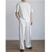 Men's Clothing Casual Suit Short Sleeved Trousers Mopping Pants Loose And Handsome Sports Complete Set_viptrois.com