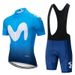 2025 Movistar Cycling Jersey Set Bicycle Clothing Breathable Sweat-Wicking Customizable Design_viptrois.com