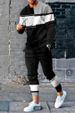 European And American New Sweater Suit Men's Casual Round Neck 3D Digital Printing Two-piece Suit Men's Suit_viptrois.com