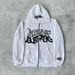 Men's Clothing Autumn New Style Sweatshirt Personality Street Style Foam Letter Print Cardigan Sweatshirt Jacket_viptrois.com