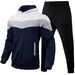 Men's Autumn Winter Hoodie & Sweatpants Set - Lightweight Cotton-Polyester Sportswear For Casual & Streetwear_viptrois.com