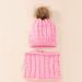 Baby clothing Winter bib set acrylic hairball baby cap_viptrois.com