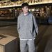 Men's Clothing Color Matching Houndstooth Plus Velvet Thickened Hooded Sweatshirt Suit Men's Straight Pants Two Piece Suit_viptrois.com