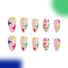 Wearing nail art short bright almond armor colorful contrast color star temperament all-match nail art piece Europe and the United States foreign trad_viptrois.com