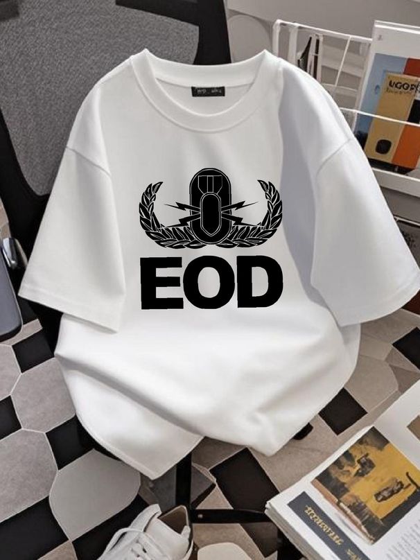 T-Shirt J1828 Coat-of-Arms Eod Blasters Low Visibility Army Comfortable Summer Casual Breathable Unisex Versatile Slightly Stretched Soft_viptrois.com