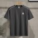 2025 New For Men, Embroidered High-quality Combed Cotton Short Sleeved Fashionable Niche Design T-shirt_viptrois.com
