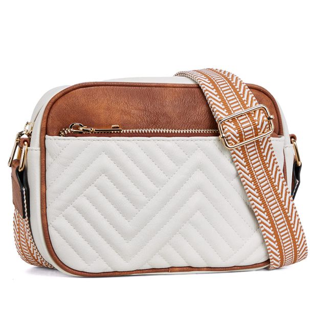 Women's Bags Spot Hot Selling Color Matching Zipper Messenger Bag Square Bag PU Shoulder Bag Wallet Adjustable Shoulder Strap_viptrois.com